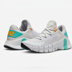 Nike Free Metcon 4 Women's 7.5 - White/Green Glow - Weightlifting Stable